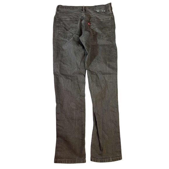 Levis 541 Athletic Fit Black Denim Jeans 31x34 Mens Stretch Cotton Blend - Picture 2 of 6